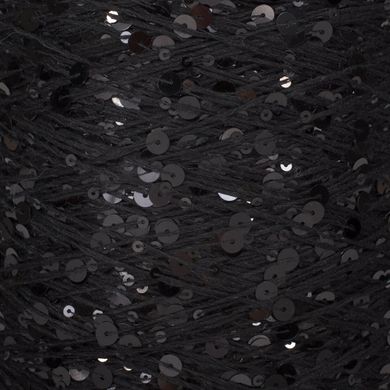 Королівські Паєтки на бавовні Чорний Глянець (ціна за 50г)