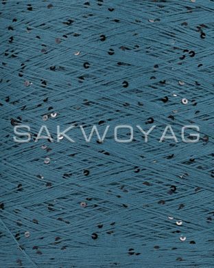 Cotton with sequins 3mm "Siaivo" Blue jeans