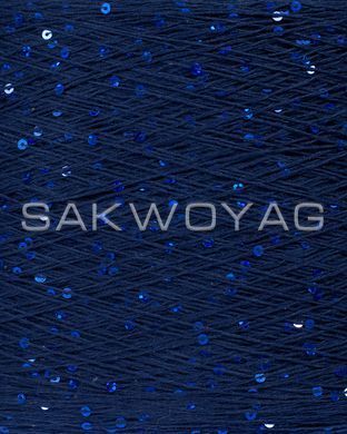 Cotton with sequins 3mm "Siaivo" Dark Blue