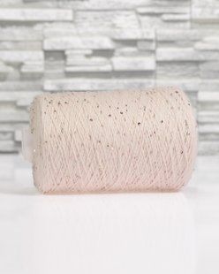 100% Cotton with beads and micro sequins, Pastel Pink