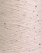 100% Cotton with beads and micro sequins, Pastel Pink