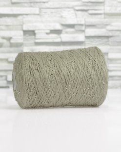 100% Cotton with beads and micro sequins, Taupe