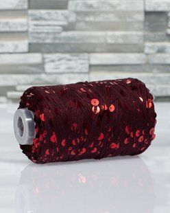 Cotton with Royal Sequins Bordeaux, matching sequin
