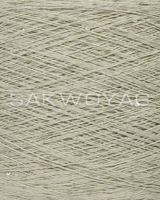 Cotton with sequins 3mm "Siaivo", Light taupe, transparent sequins to match