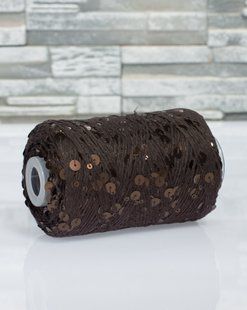 Cotton with Royal Sequins Dark chocolate, matching sequin