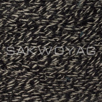 Cashmere with Angora Biagioli Modesto Fluffy Black-Beige