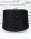 Cotton with sequins 3mm "Siaivo", Black, sequin black gloss