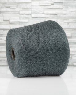 100% Merino Zegna Baruffa Cashwool Gray Denim