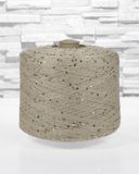 Cotton with sequins 3mm "Siaivo" Oatmeal, Matching Sequins