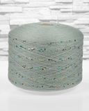 Cotton with sequins 3mm "Siaivo" Grey, Multicolour Sequins