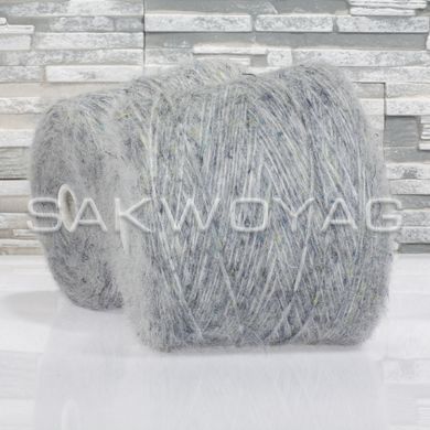 Альпака з мериносом Luxury Selection Ri.Go Tweed Air Сіро-Блакитний