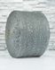 Cotton with sequins 3mm "Siaivo" Gray, sequin silver gloss