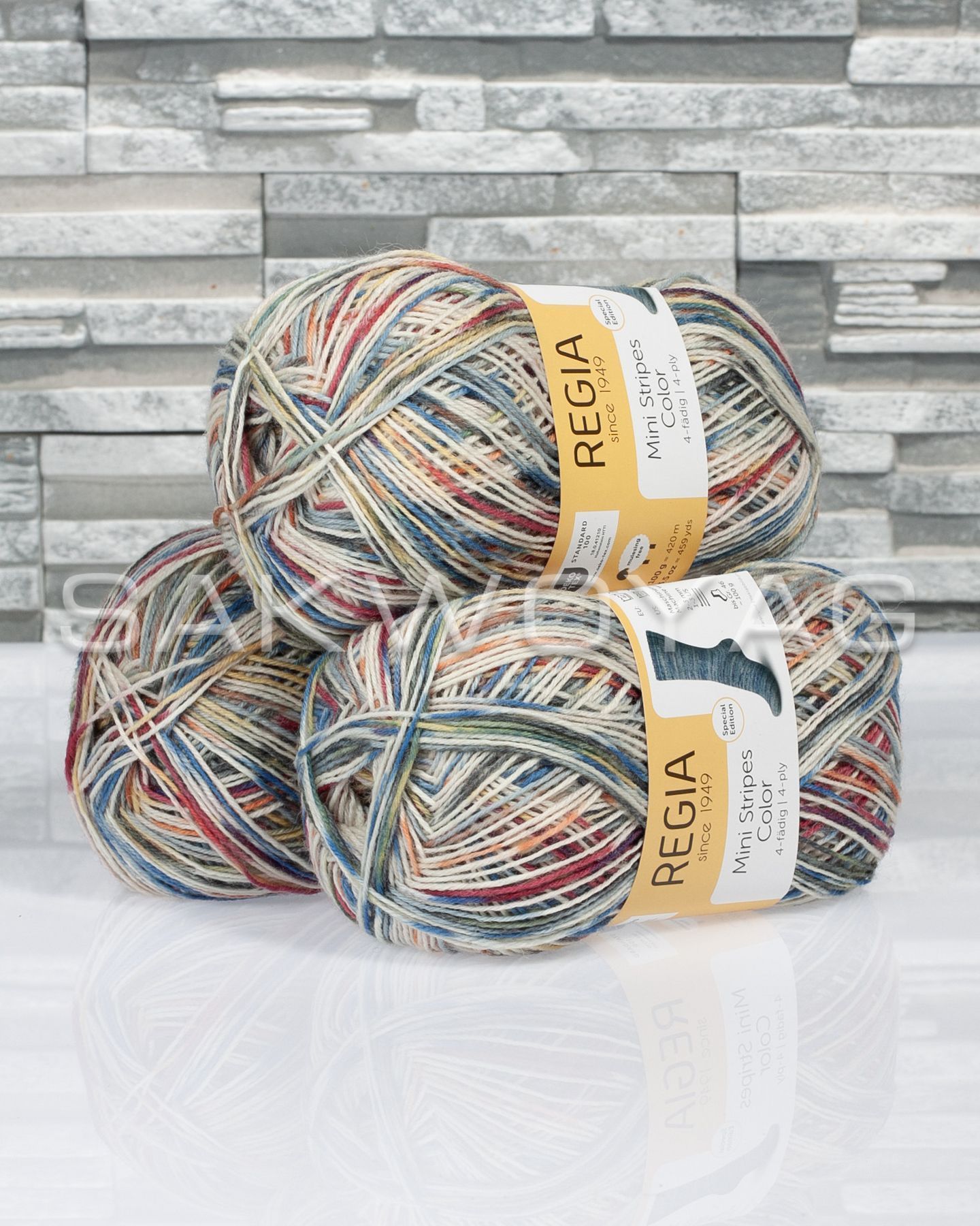 Купити Шкарпеткова пряжа Regia Mini Stripes Color 00329 | sakwoyag