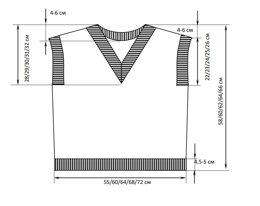 Схема вязания жилета "SIENA"